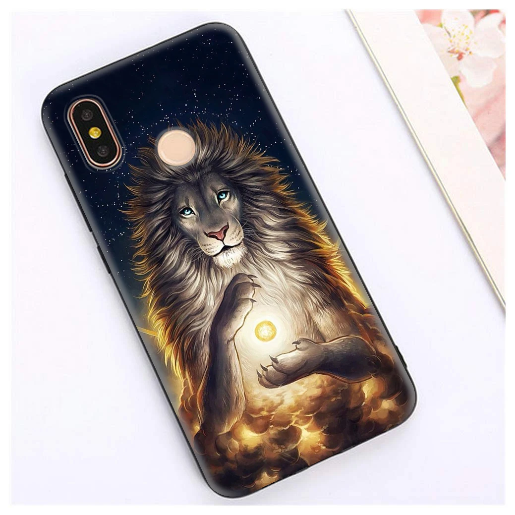 Чехол Lavaza из ТПУ с изображением животных льва волка для Xiaomi MI Redmi Poco X2 K30 Note 8T 10 6 8 9