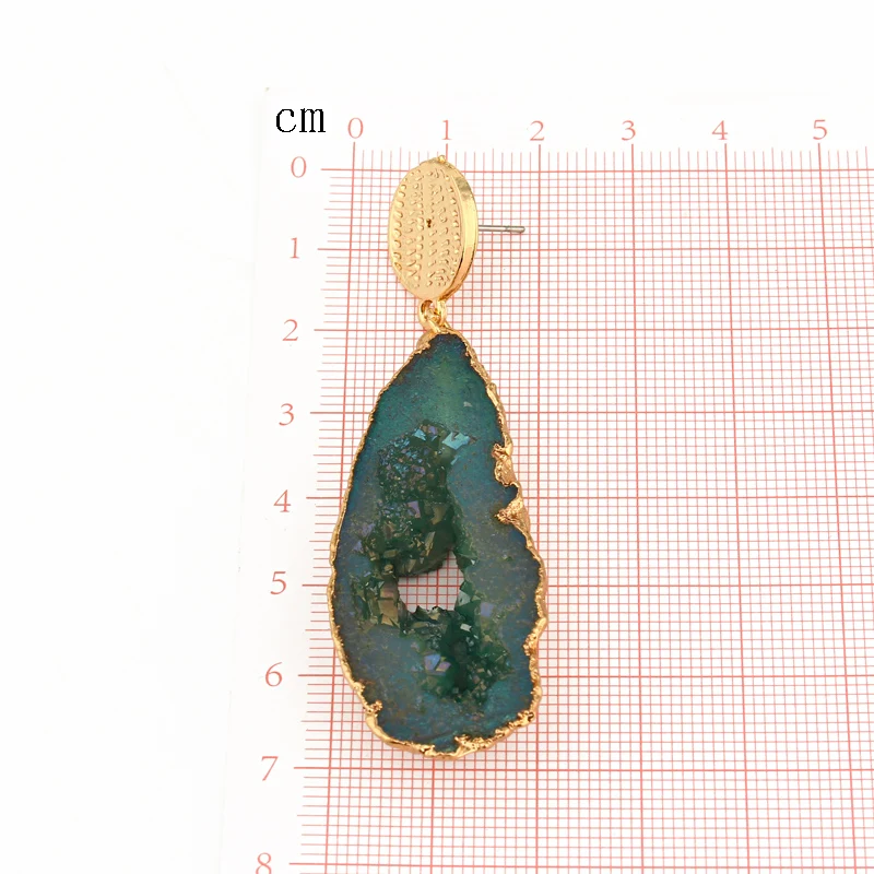Dayoff Boho большие полые Висячие серьги из смолы золотые длинные Женские Ювелирные