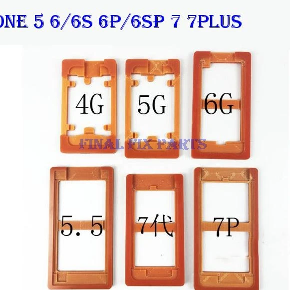 4 шт./лот для iPhone 6/6 S 6 Plus/6 S Plus 7 7 Plus ремонт склеивания внешнее стекло ЖК-дисплея форма формы УФ клей выравнивание формы