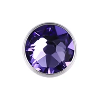 Light purple 1 шт титановый Кожный Якорь топы с драгоценным камнем микро кожа дайвер кожный пирсинг Ювелирное Украшение для тела части-Ювелирный диск - Окраска металла: Light purple