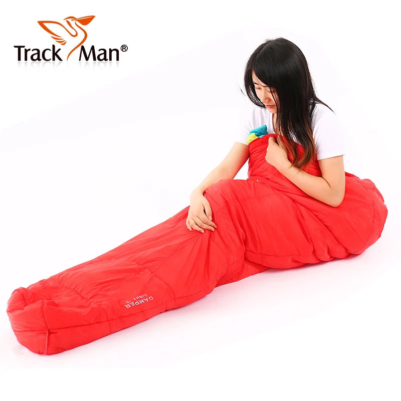TrackMan хлопок спальный мешок зима-осень конверт с капюшоном открытый гусиный пух