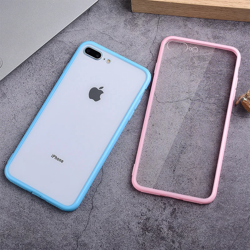 Роскошный противоударный прозрачный Гибридный чехол для телефона iPhone 7 8 6 s
