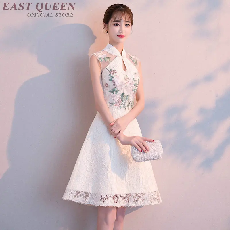 Платье миди в китайском стиле элегантное китайское платье на лето 2019 Ципао с
