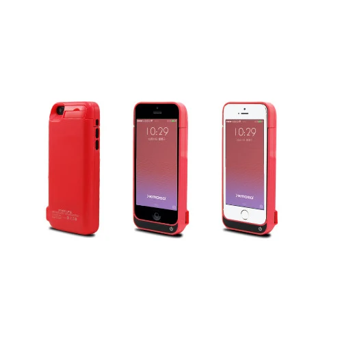 rose 4200mAh Idealforce 4200/2200 мАч Внешний аккумулятор, запасное зарядное устройство, чехол, внешний аккумулятор для iPhone 5 5S 5c SE со стеклянным usb-кабелем - Цвет: rose 4200mAh