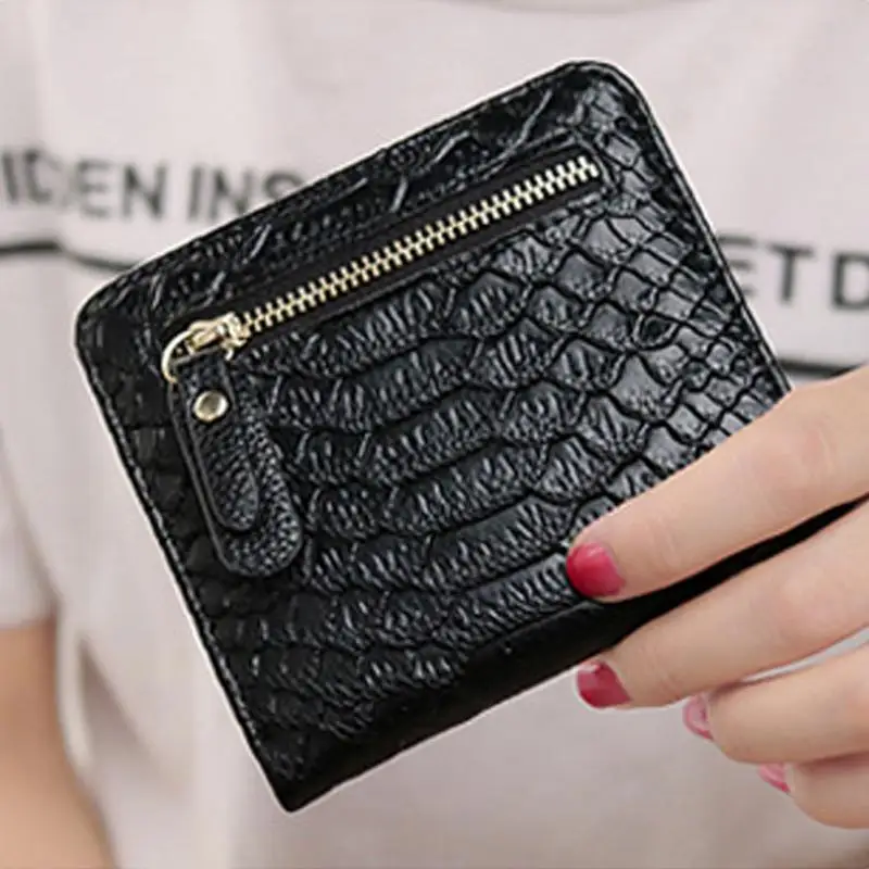 Новинка Модный женский короткий кошелек привлекательный клатч из искусственной