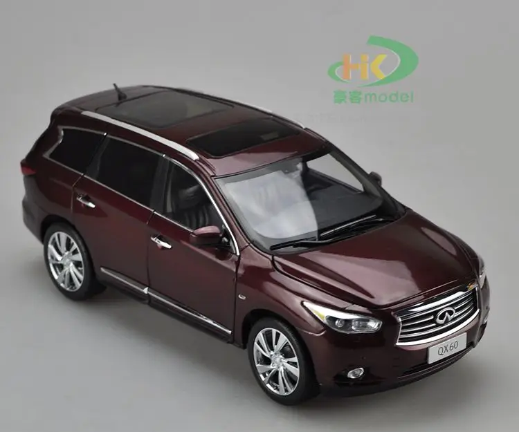 Красный 1:18 Infiniti QX60 SUV Педальная версия легкосплавная модель автомобиля литая под давлением металлическая Коллекция подарков для взрослых оригинальная коробка - Цвет: Красный
