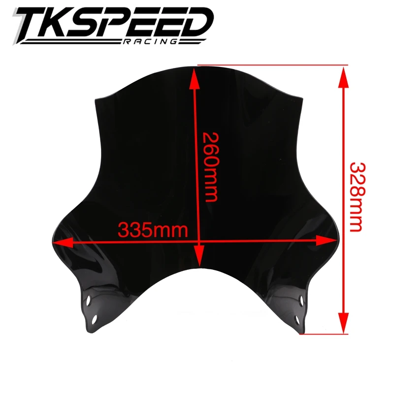 Motorcycle Windshield/Windscreen Screws Motocicleta Wind Deflector Bike For Honda CB400 Super Four CB400SF transparent/Black | Автомобили