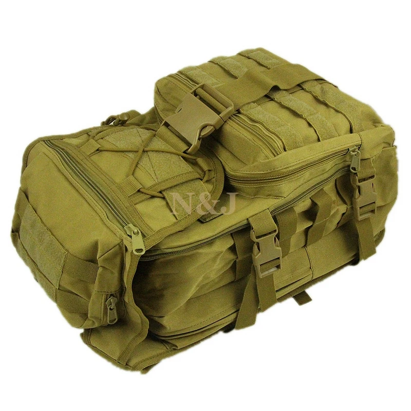 Топ 40л черный рюкзак Водонепроницаемый Molle рюкзак расширяемый открытый охотничий треккинг вещевой мешок походная Сумка для кемпинга