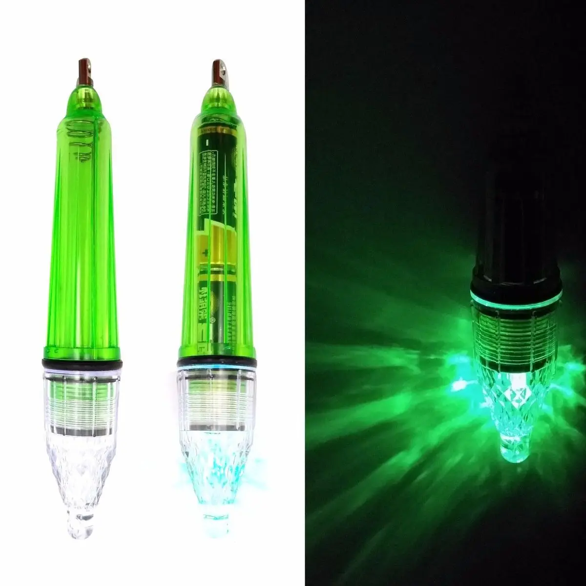 Гиена глубокое падение Рыбалка вспышкой LED подводный приманки бас