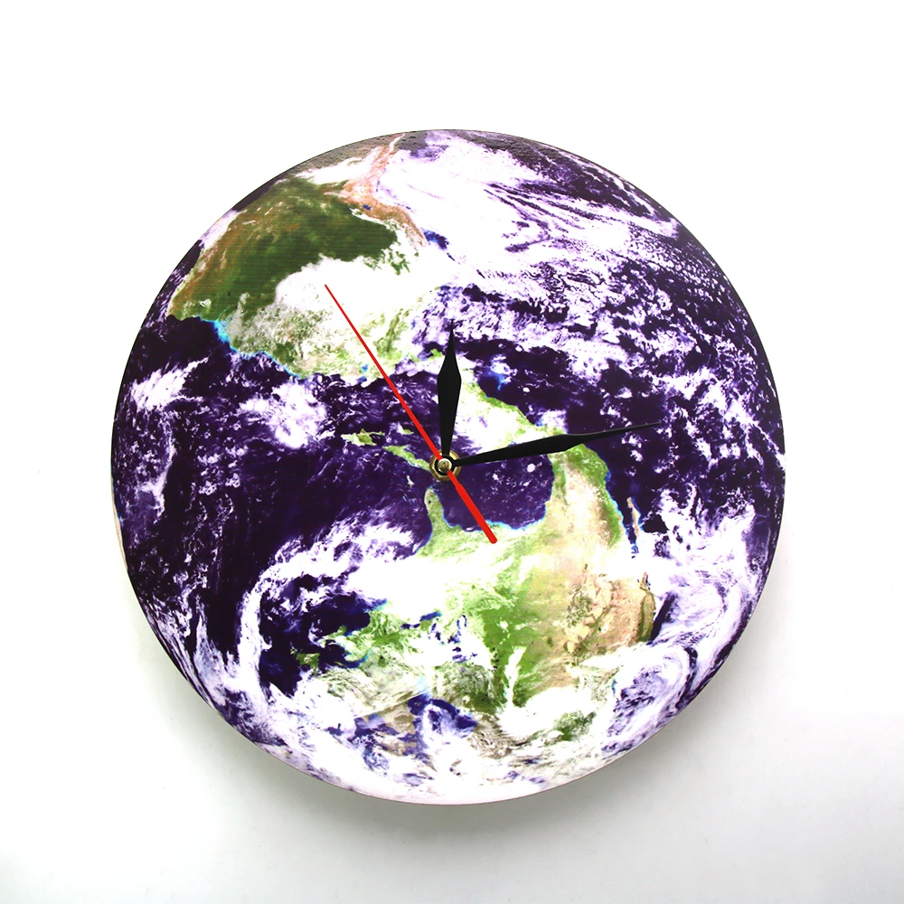 Настенные часы Earth Day View современный дизайн настенные Planet небесные космические 3D