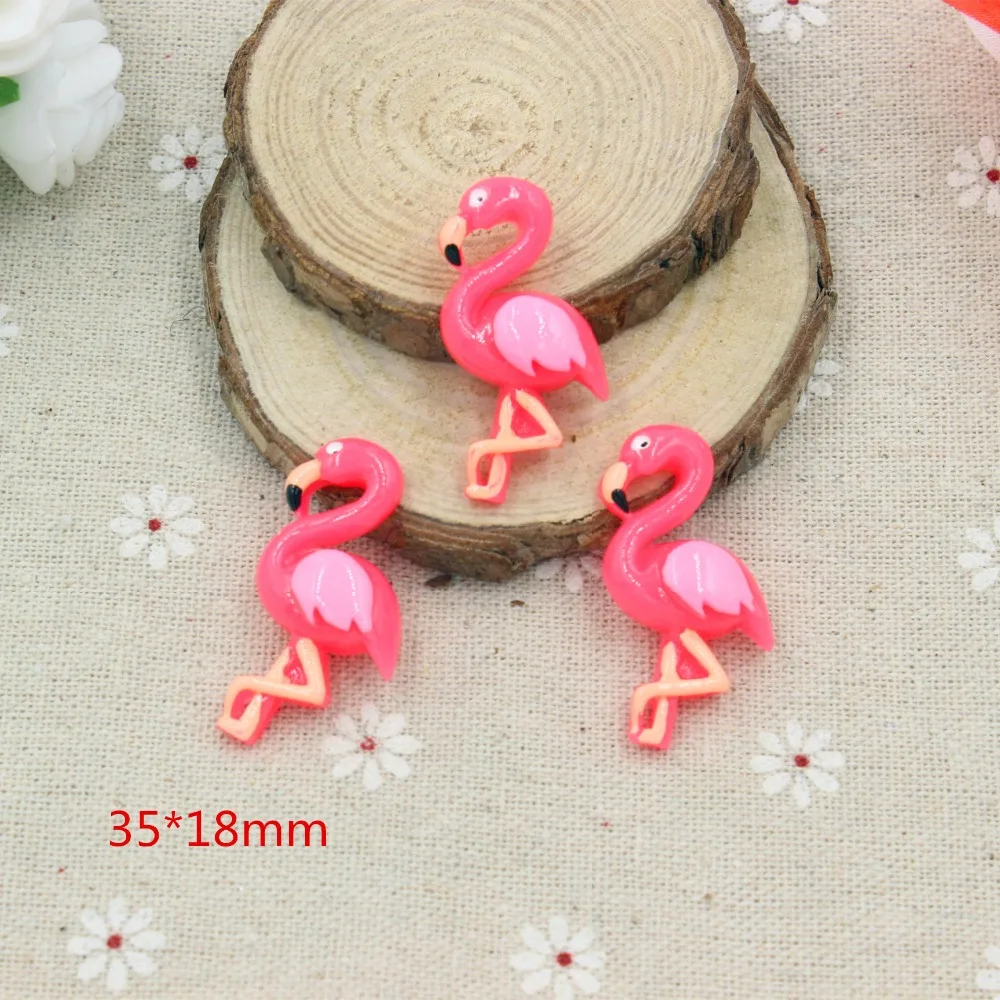 

15pcs/lot mix colors resin cartoon cranes in solid color for kids hair phonecase DIY resin cabochons accessories