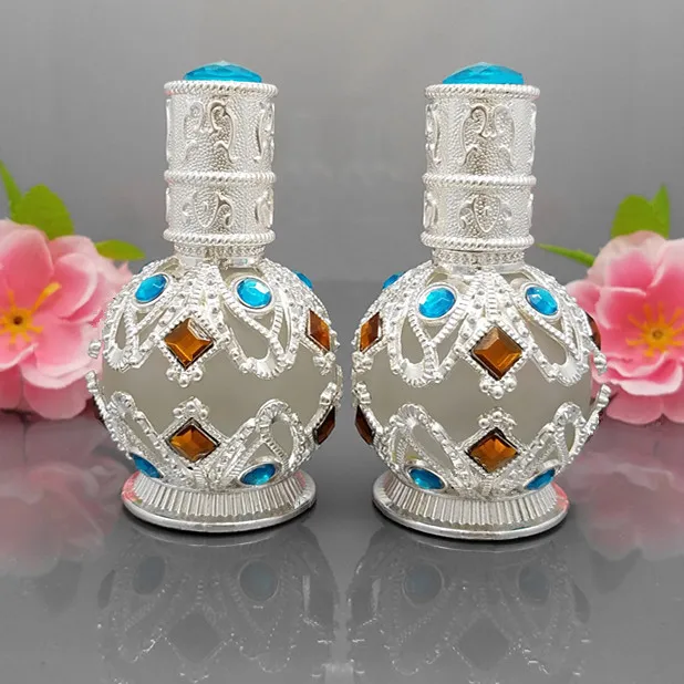 

Флакон для эфирного масла серебристого цвета, 10 мл