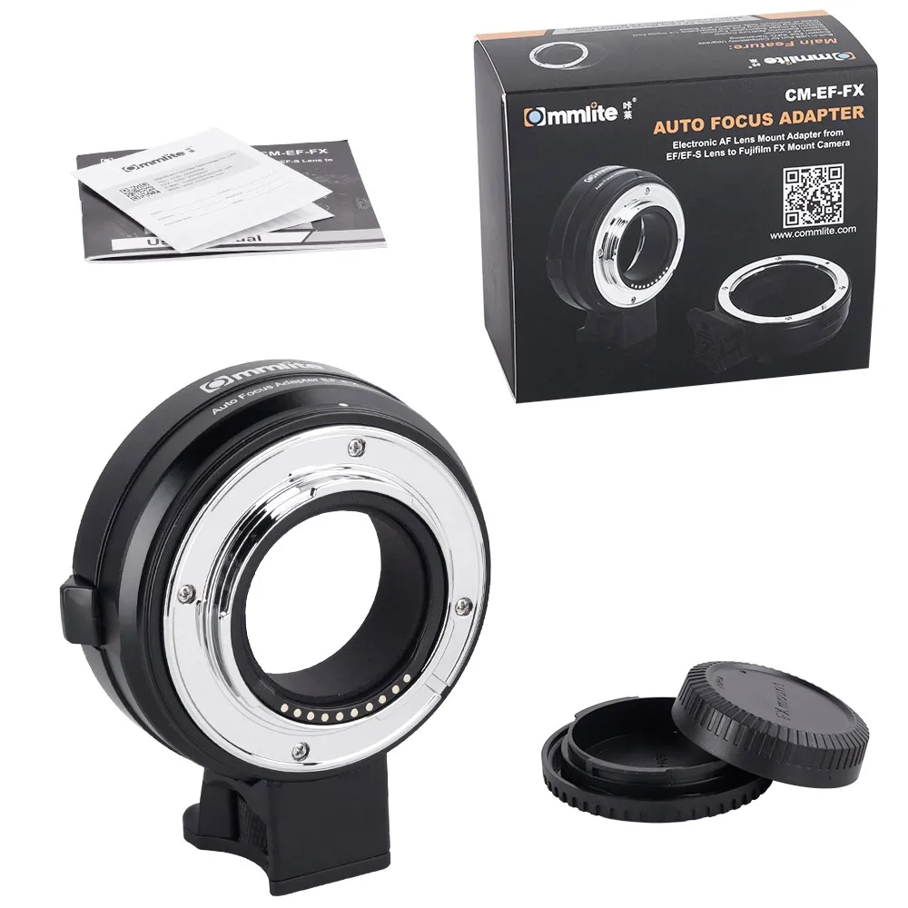 Commlite CM-EF-FX электронный для AF Крепление-адаптер объектива с объектив IS USM Canon EF/EF-S