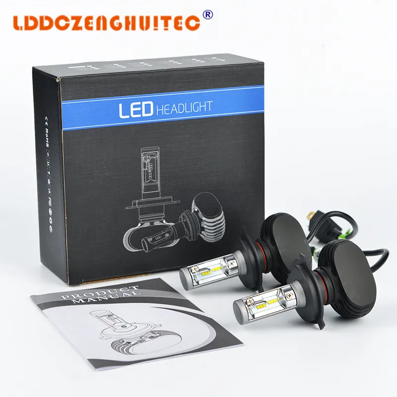 LDDCZENGHUITEC H7 светодиодный H4 H1 H3 H8 H9 H11 9006 9005 CSP чип-диод 50 Вт 8000LM автомобильных противотуманных фар с возможностью креативного светильник 6500 к стайлинга автомобилей