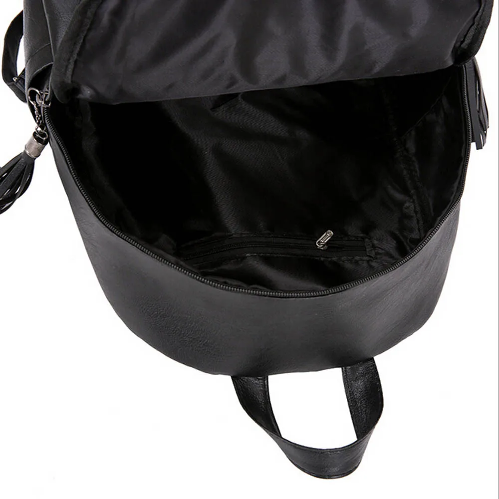 Женский рюкзак Aelicy из искусственной кожи с кисточками на молнии|mochila fashion|backpack