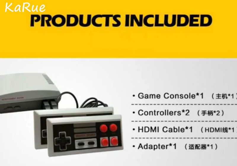 KaRue N HD HDMI Out Ретро Классический Портативный игровой плеер семья ТВ Видео игровая консоль детство встроенные 600 игры
