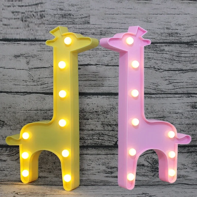 DOXA Новинка животное светодиодный 3D ночник единорог фламинго милый FunDecoration