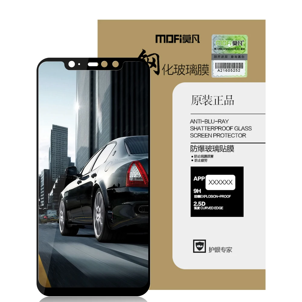 MOFI for Xiaomi Pocophone F1 Glass 2.5D 9H Full Size Tempered Screen Protector / Poco in India | Мобильные телефоны и