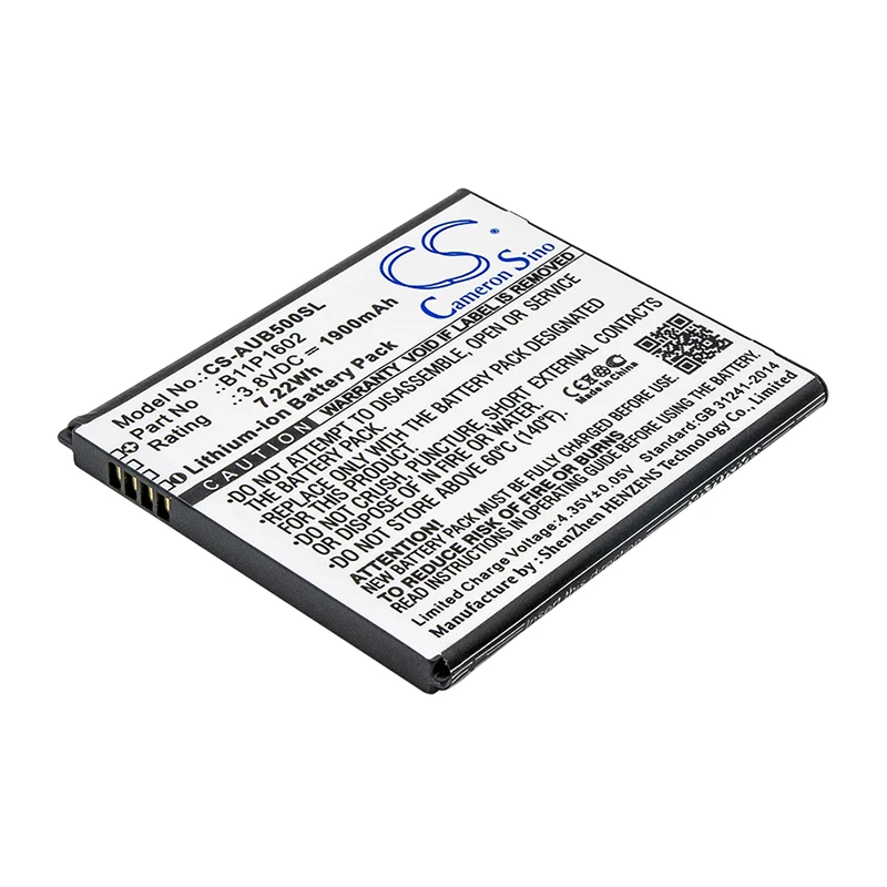 Аккумулятор Cameron Sino 1900 мАч для ASUS X00A X00ADA ZB500KL ZenFone Go 5 0 0B200 02170000 B11P1602|Аккумуляторы