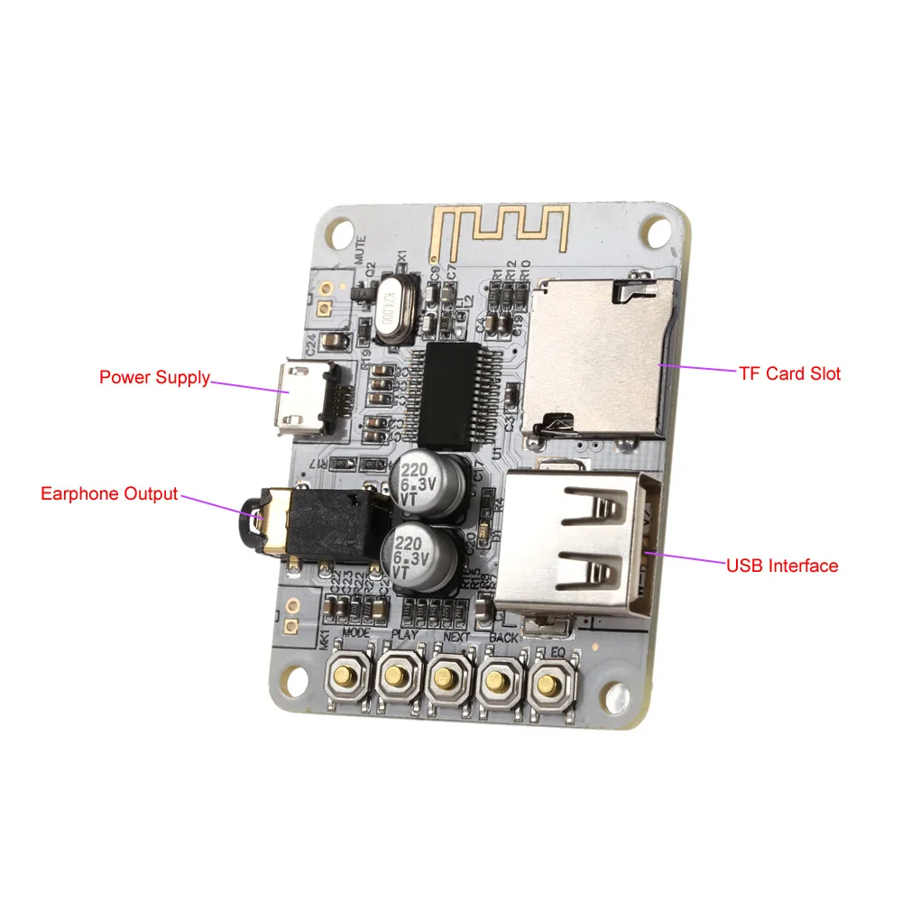 USB DC 5V Bluetooth 2 1 плата аудиоресивера беспроводной стерео музыкальный модуль со