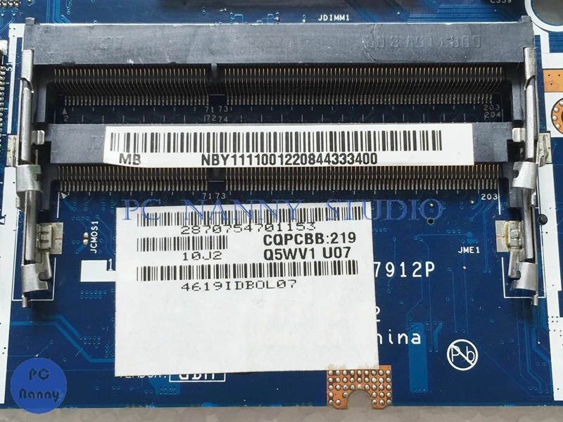 NOKOTION NBY1111001 Q5WVH LA-7912P HM77 Чипсет для acer Aspire V3-571 E1-531 ноутбук материнская плата s989 mbc0a11001
