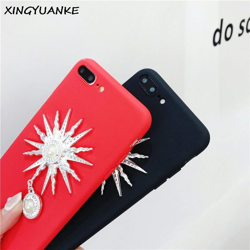 XINGYUANKE телефон чехол для OPPO F3 Plus 3D роскошный цветок солнца жемчуг Coque F1 плюс Чехол