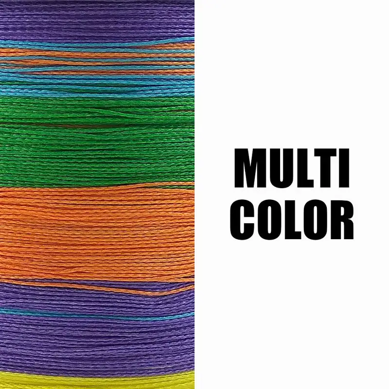 Multicolor Ascon Fish 4 нити Япония ультра сильная плетеная леска 100 м для шнура рыболовные аксессуары 6-100LB зеленый 4 провода нить - Цвет: Multicolor