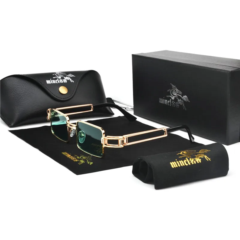 Маленькие солнцезащитные очки в стиле панк для женщин и мужчин винтажные