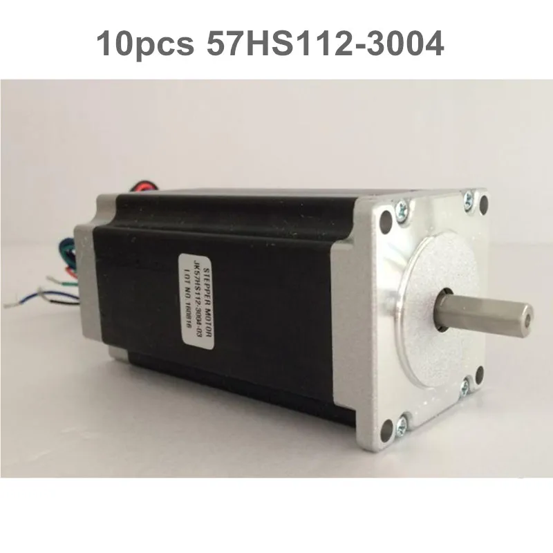 

10pcs Single shaft Nema23 Stepper Motor 57HS112-3004 425 oz/in ( 3NM ) 3A 4Lead, 112mm CNC Mill Cut Laser Engraving 3d printer