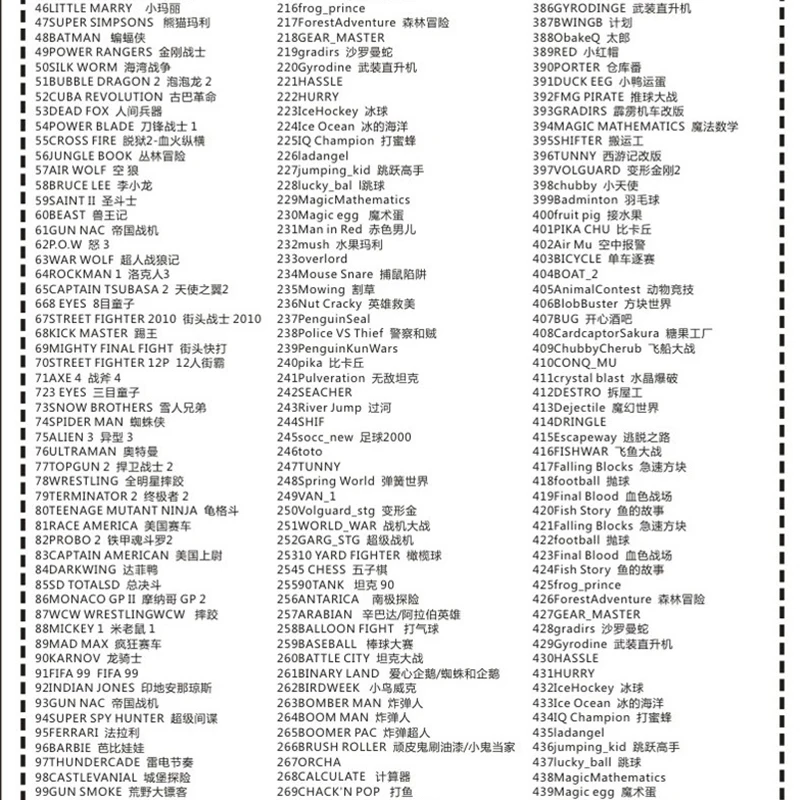 Классические игры 8 бит коллекция 60 Память булавки желтая карта 500 в 1 для видеоконсоли игровая карта не повторять карточки для Супер игры