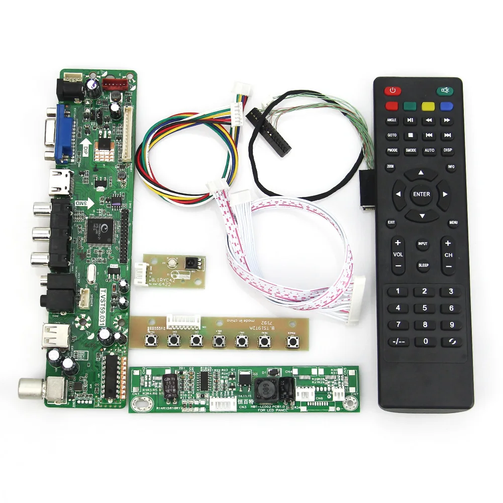 T. VST59.03 LCD/LED плата драйвера контроллера (ТВ + HDMI VGA CVBS USB) для M236H3 LA3 LVDS повторного