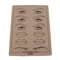 10pcs rubber professional permanent makeup eyebrow lip durable tattoo practice skin for new artist starter pmuk039 freeshipping