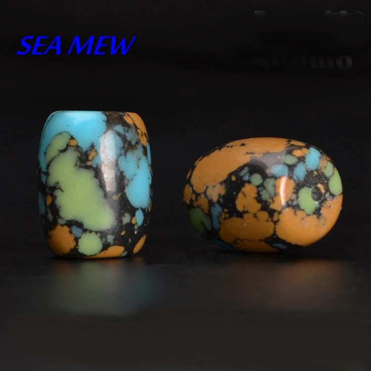 SEA MEW 20 шт натуральные тибетские разноцветные бусины Bodhi бусины для изготовления ювелирных изделий 239bz