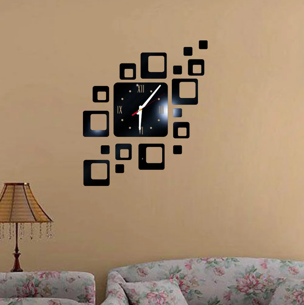 Дропшиппинг Новые DIY настенные стикеры Часы для гостиной спальни современные