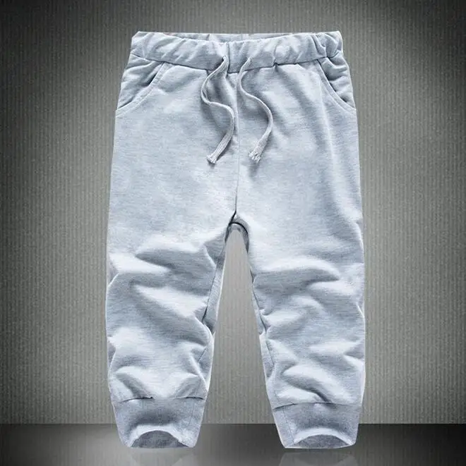 

Rlyaeiz 2019 Summer Tracksuit Men Sets Casual Cotton Mens Pure Color Zipper Sleeveless Hoodies + Calf-length Pants Sporting Wear