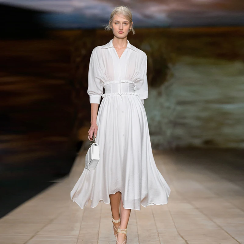 Высококачественные новые модные стильные 2018 взлетно посадочной полосы платье