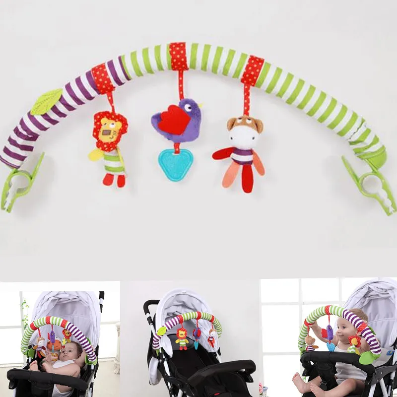 Новые милые спираль активность коляска автокресло кроватка Babyplay путешествия игрушки, погремушки для младенцев игрушки мобильные телефоны 20% off