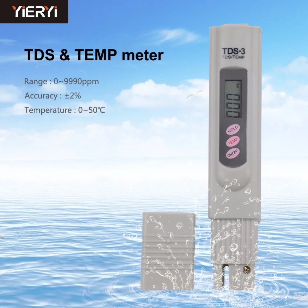Yieryi цифровой TDS измеритель pH EC метр карманная ручка аквариумный фильтр Качество