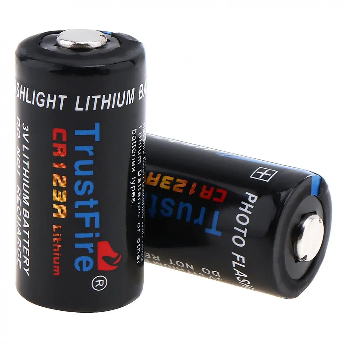 2 шт./лот TrustFire CR123A 3V 1400 мА/ч литий Батарея с предохранителем и универсальным