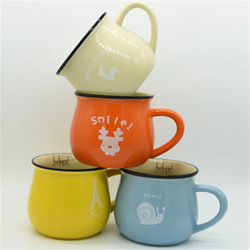 Кружка для молока керамическая кружка с большим животом 300 мл|mug cup|breakfast cupcoffee