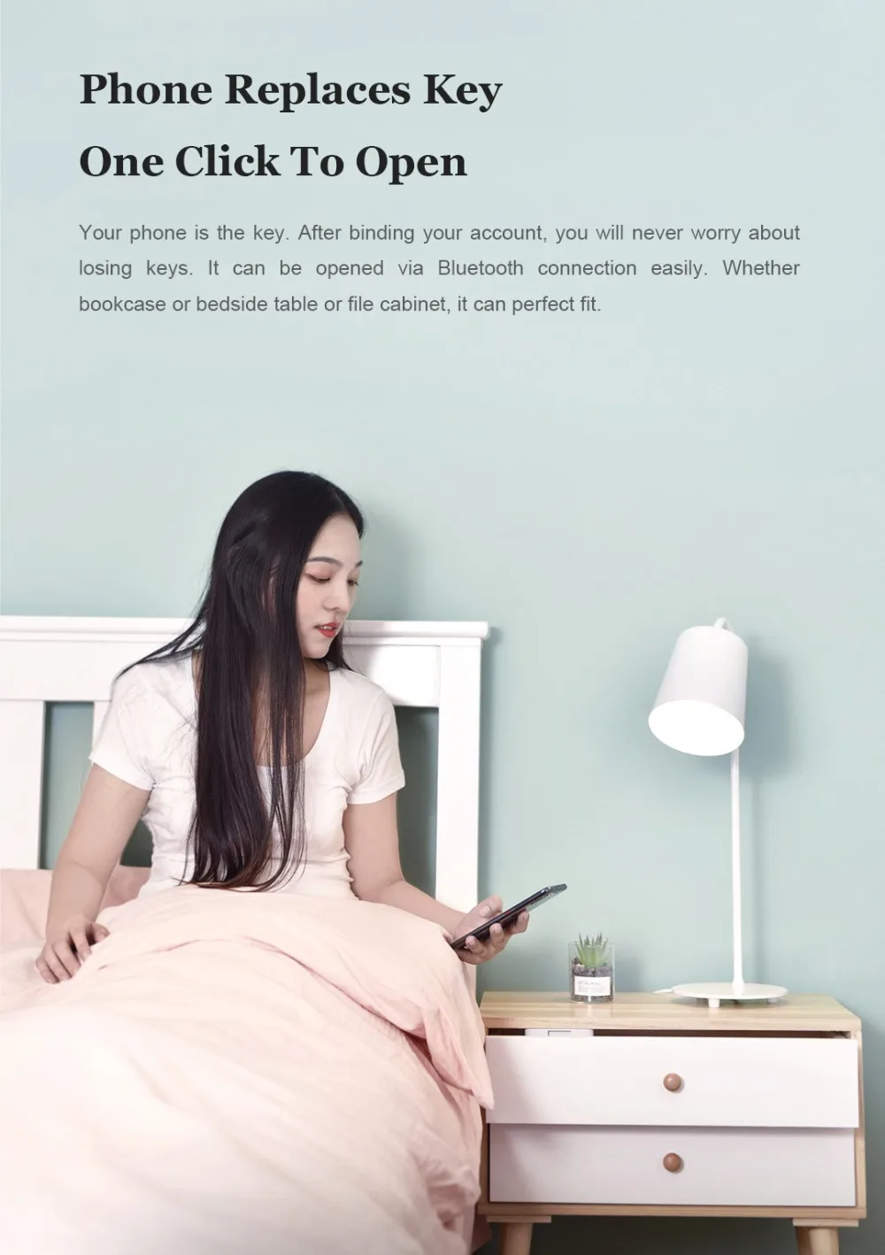 Xiaomi MIjia YEELOCK Умный Замок шкафа ящика без ключа Bluetooth приложение разблокировка Противоугонная Детская безопасность файл безопасности
