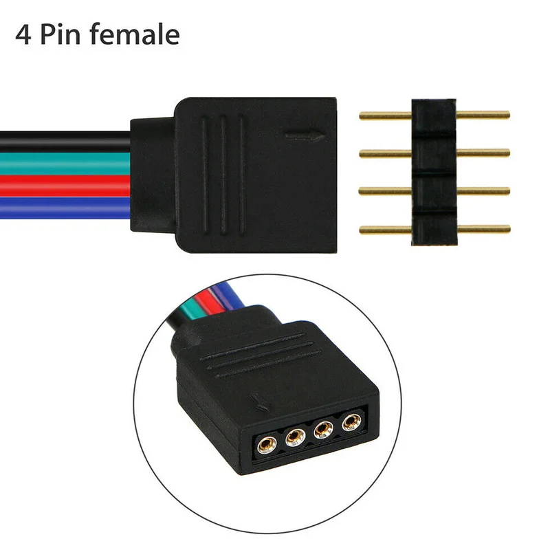 4-контактный 5-контактный разъем для светодиодной ленты RGB RGBW RGBWW Color 5050