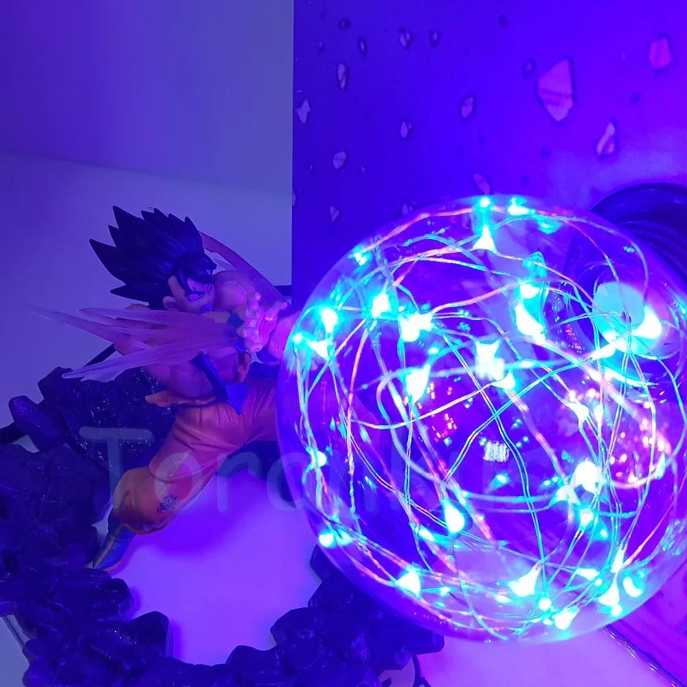 Dragon ball Z Son Goku Kamehameha VS Vegeta Galick ружье DIY светодиодный Набор фигурок dragon ball lampara фигурка драконьего шара