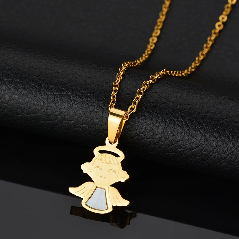 ELSEMODE Очаровательные Подвески в виде крыльев и ракушек ангела индивидуальная