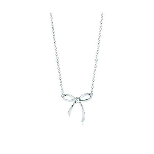 Free shipping Bowknot is shining 925 sterling silver necklace chain of clavicle | Украшения и аксессуары