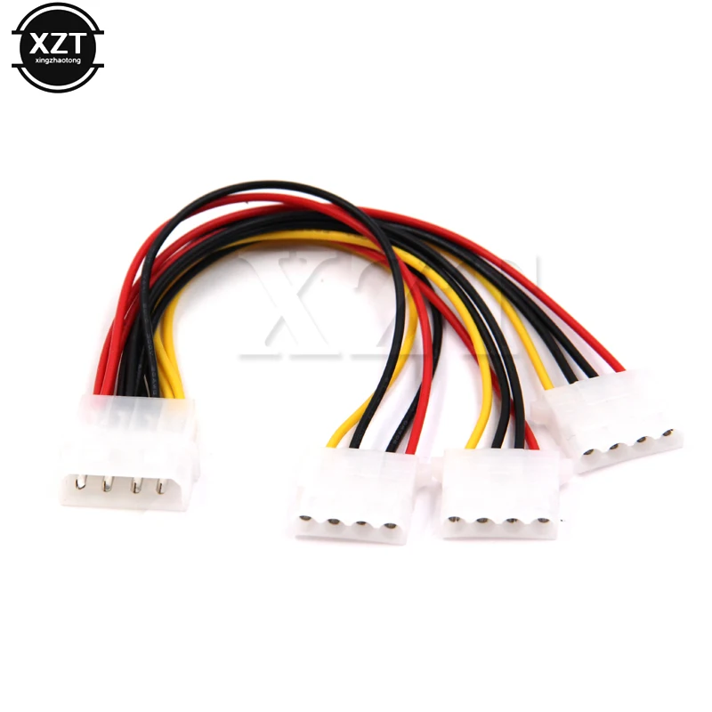 Кабели питания Molex IDE с 4 контактным штекером на 3 порта разъемы сплиттер для
