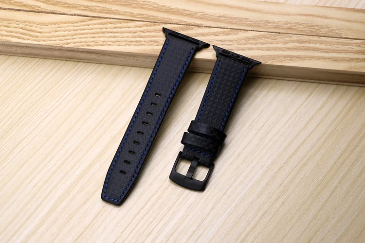 Ремешок для Apple watch 5 4 ремешок 44 мм 40 мм iWatch 3 ремешок 42 мм 38 мм углеродное волокно+ часы с кожаным ремешком аксессуары для Apple watch 3 2 1