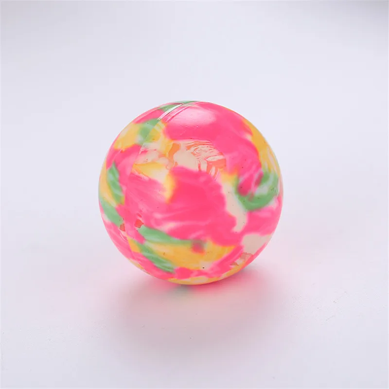 random color Цветной пластиковый шар 3,5 см кошачий игрушечный шар интерактивные игрушки для кошек игра Жевательная погремушка царапина мяч принадлежности для тренировки животных - Цвет: random color