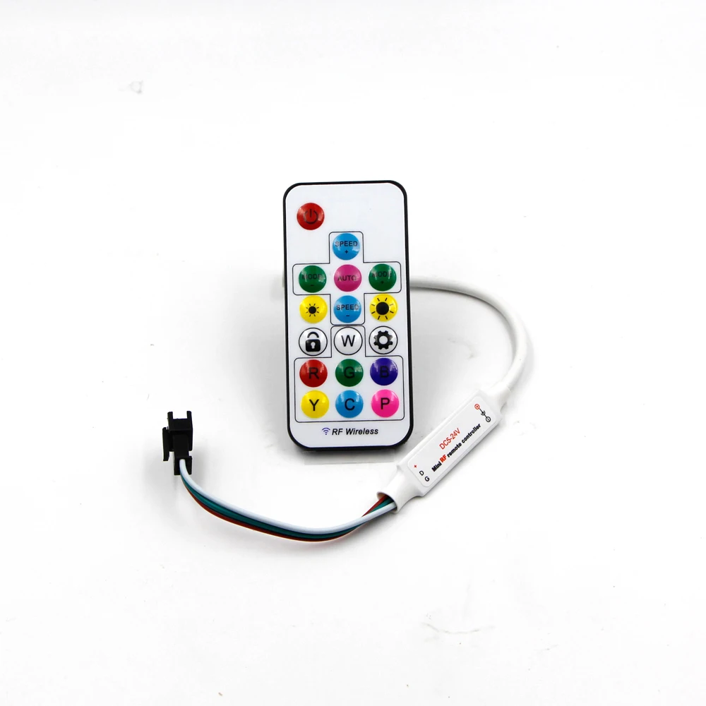 DC USB SATA led pixel 14 ключей RF пульт дистанционного управления 5 в 24 для ws2811 WS2812B SK6812