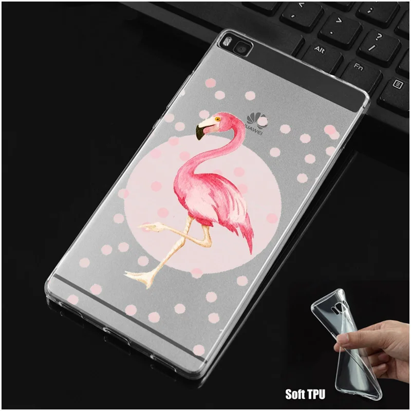 DREAMFOX M479 Фламинго Мягкий силиконовый чехол из ТПУ для Huawei P8 P9 P10 Lite Plus 2017 Honor 8 Pro 9 6X |